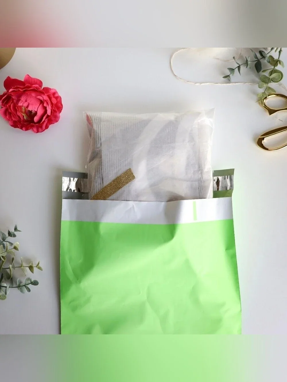 20 Count Billie Green #SmileMail Neon Poly Mailers 10x13